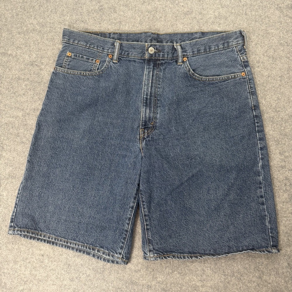 Levi's 550 Men's Jean Shorts, Size 40, Blue, Relaxed Fit, Medium Wash Denim